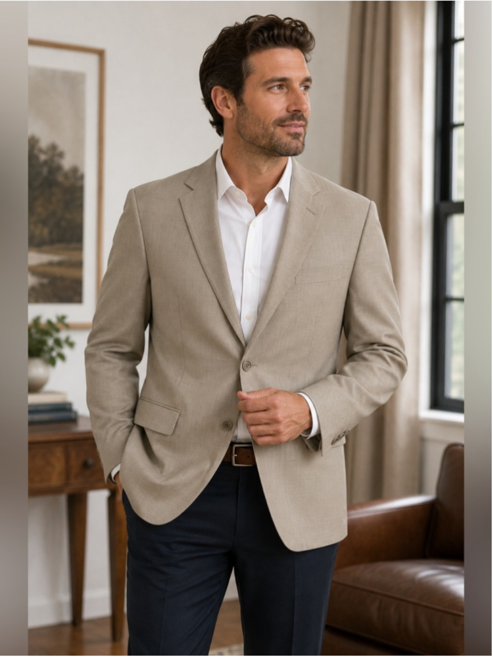 Wilke-Rodriguez 100% Wool Sport Coat Blazer Size 40 Short Vintage Classic